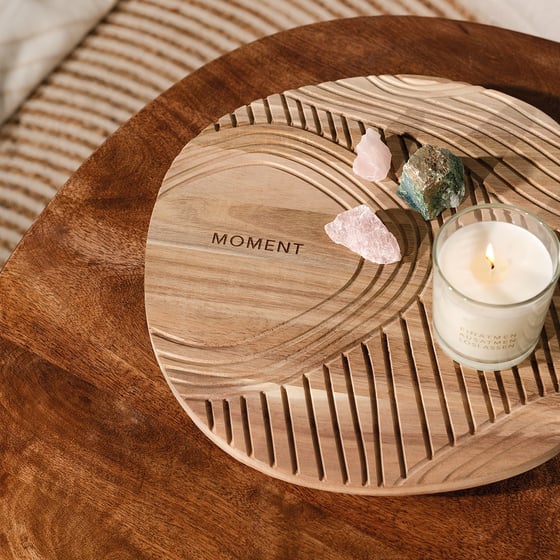 Image of Plateau Zen en acacia "MOMENT"