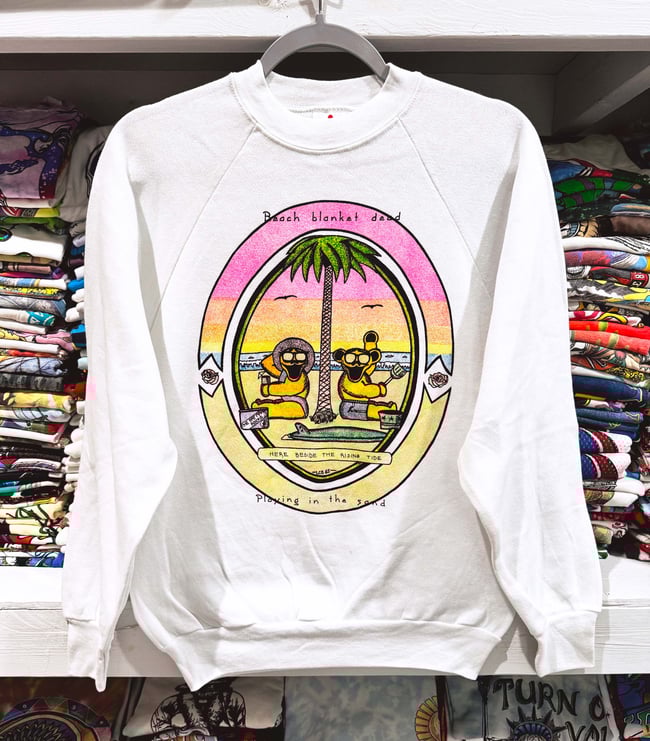 Grateful Dead 1985 'Playing in the Sand' Lot Sweatshirt - Size M 