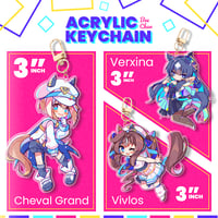 V Sisters Acrylic Keychains