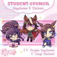 Image 1 of Student Council Acrylic Keychains and Stickers