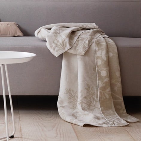 Image of Plaid Zen Très doux "Jardin des Merveilles" 150 x 200 cm