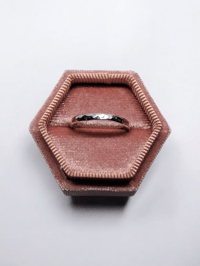 Image 2 of Hammered Silver Band