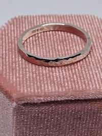 Image 3 of Hammered Silver Band