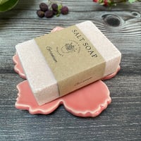 Image 6 of Pink Flower Shaped Ceramic Soap Dish