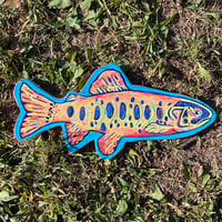 Image 2 of Wooden Fish Painting 