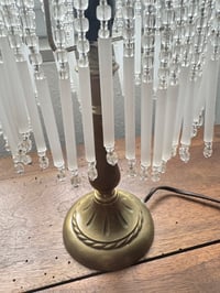 Image 3 of Lampe de table rétro avec pampilles en verre