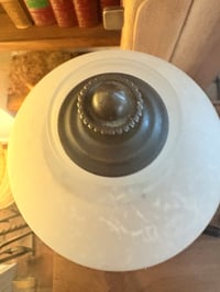 Image 4 of Lampe de table rétro avec pampilles en verre