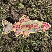 Image 1 of Wooden Fish Painting 
