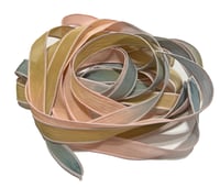 Image 2 of  1PC. GYPSY SOUL 42" hand dyed wrist wrap bracelet silk ribbon//Yoga wrist wrap bracelet ribbon