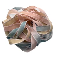 Image 3 of  1PC. GYPSY SOUL 42" hand dyed wrist wrap bracelet silk ribbon//Yoga wrist wrap bracelet ribbon