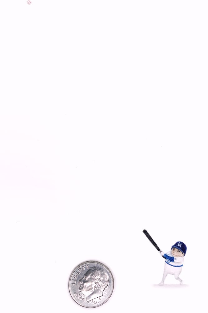 Image of Big Swing - a tiny original watercolor