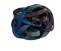 Image 1 of 1PC. WIZARD'S MAGIC 42" hand dyed wrist wrap bracelet silk ribbon//Yoga wrist wrap bracelet ribbon