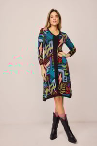 Vestido de punto fantasía colores