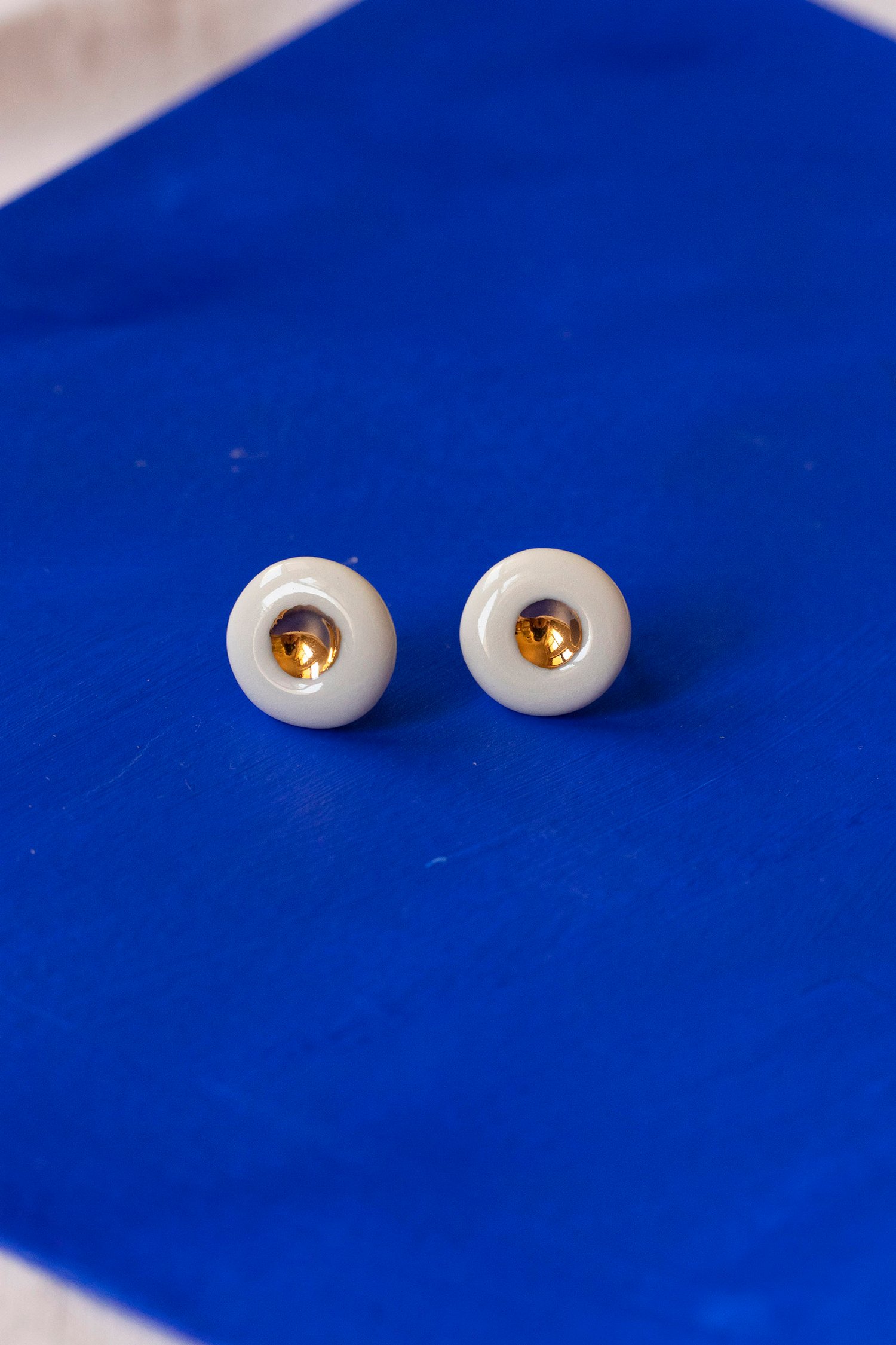 Image of OLIVIA WHITE Porcelain Earrings