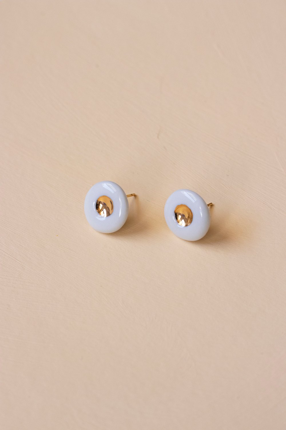 Image of OLIVIA WHITE Porcelain Earrings