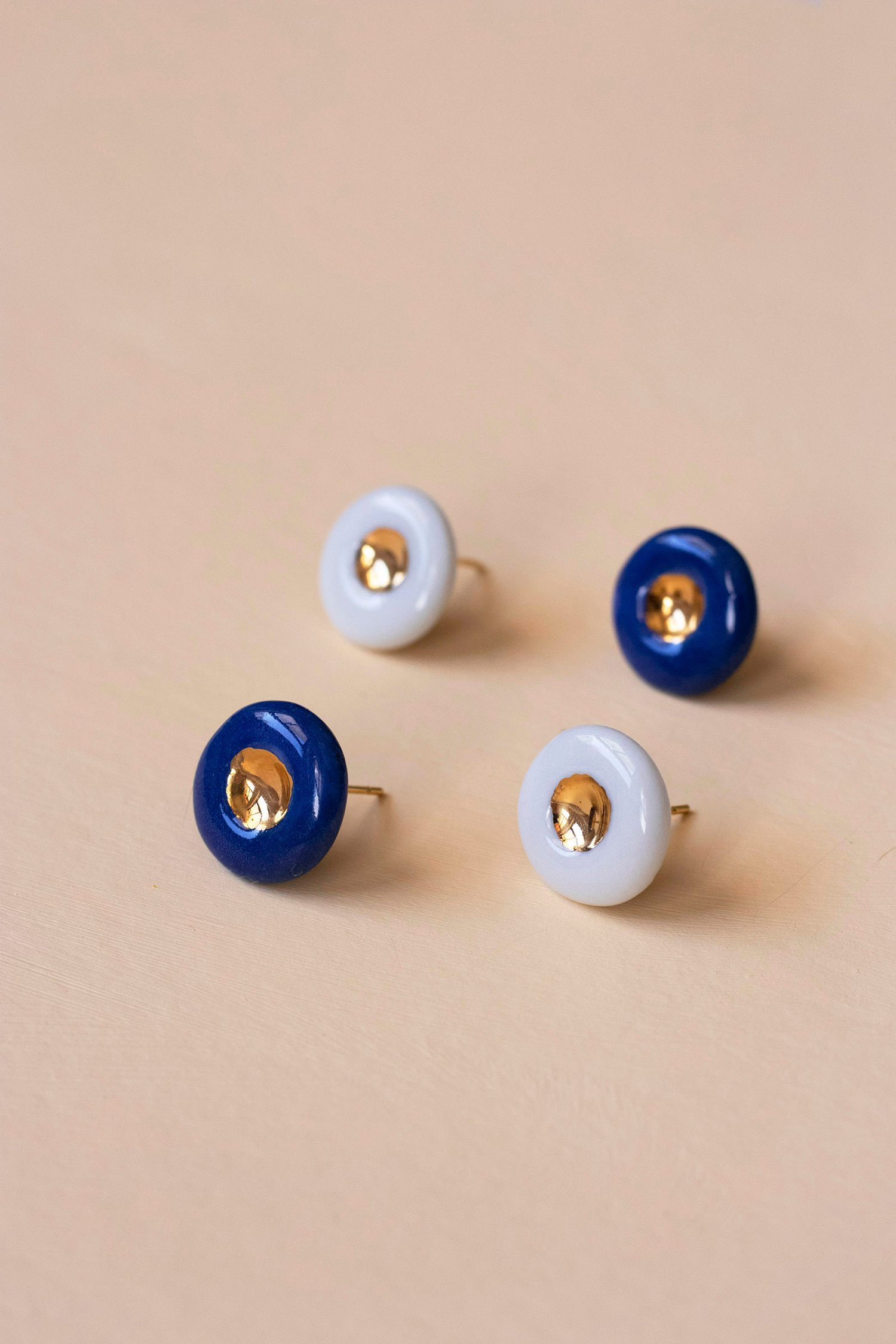 Image of OLIVIA WHITE Porcelain Earrings