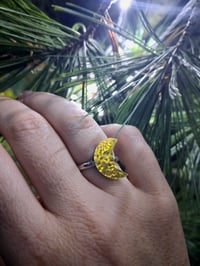 Image 2 of Crescent moon ring 