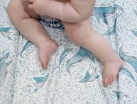 Image 4 of Floral whale Changing mat (ready to ship)