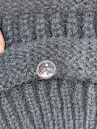 Image 2 of Black Slouchy Mustard Seed Beanie