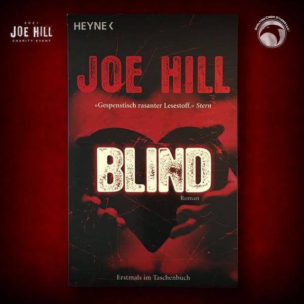 Image of JOE HILL 2025 CHARITY EVENT 36: SIGNED Heart-Shaped Box HC - German DAMAGED