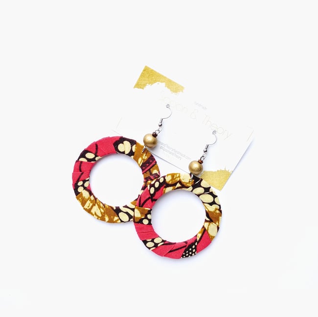 Ankara Hoop earrings