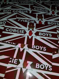 Image 2 of Pack of 25 10x5cm Hearts, Heart of Midlothian Gorgie Boys Football/Ultras Stickers.