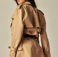 Image 2 of Cropped Trench Coat