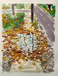 Sidewalk Puddle (Fall) 