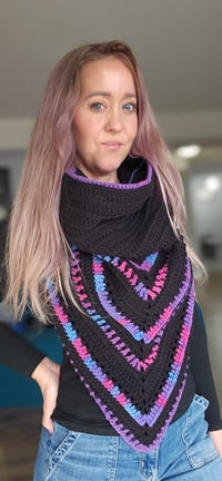 Image 1 of Midnight Berry Cowl Scarf