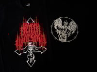 Death Worship Red and White Logo T-Shirt
