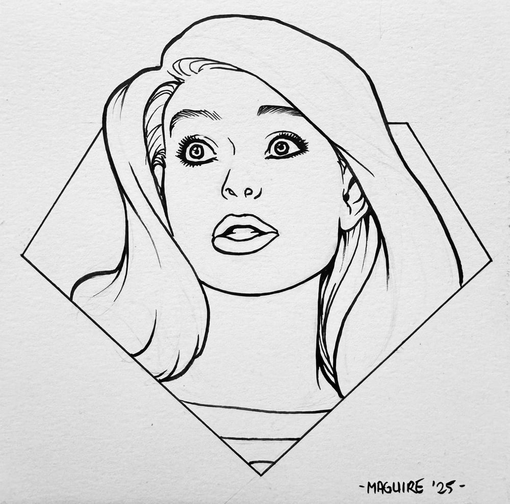Image of Inktober Supergirl