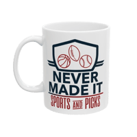 Never Made It Logo Coffee Mug - White