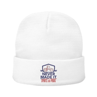 Never Made it Logo Beanie - White