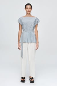 Image 1 of marle jude top blue stripe