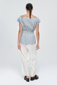 Image 2 of marle jude top blue stripe