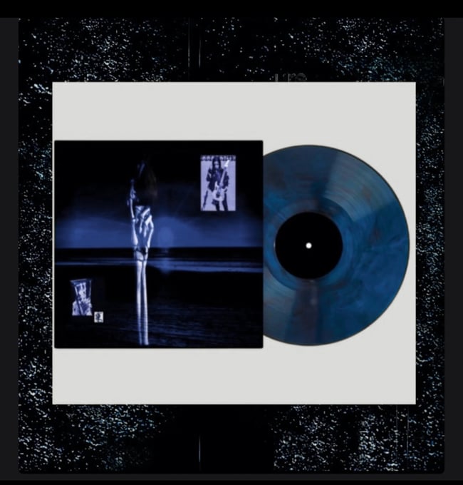 Draacool 140G Trans. Crystal Blue-Black Vinyl Record