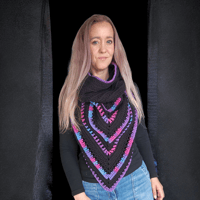Image 3 of Midnight Berry Cowl Scarf