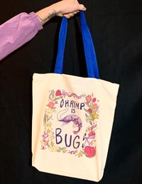 Image 2 of Shrimp is Bugs Totebags 