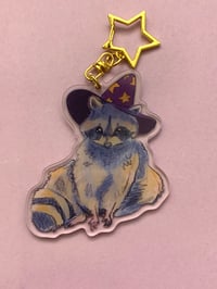 Raccoon Wizard Charm