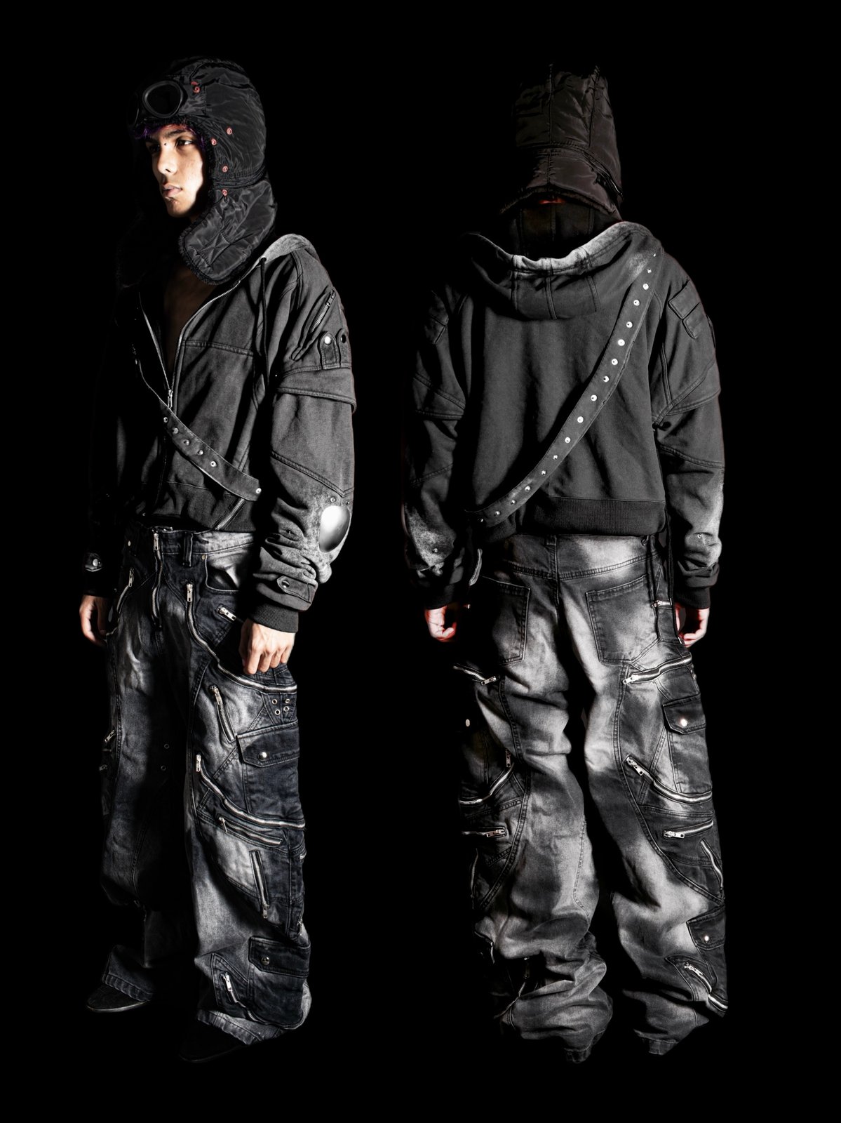 Víno' Black Gradient Hybrid Hoodie | Slovakian Dreams