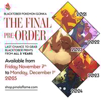 Image 5 of Blacktober Pokemon Gijinka Prints 2024 [PRE-ORDER]