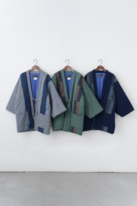Image 4 of Hanten Jacket - Patchwork/Indigo/Green/Grey