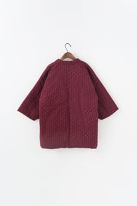 Image 2 of Hanten Jacket - Sashiko Stitch/Maroon