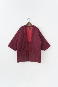 Image 1 of Hanten Jacket - Sashiko Stitch/Maroon
