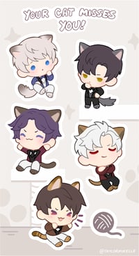 Cat Boys Sticker Sheet
