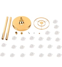 Image 4 of Kaylabelledidi 2 Pcs Wedding Centerpieces Flower Vases 35.4" Tall Chandelier Crystal Vase