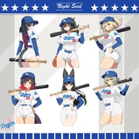 Image 1 of Dodgers x Waifus / Stickers