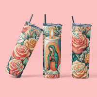 Image 1 of Desde el cielo una hermosa Manana Virgen 20oz Tumbler