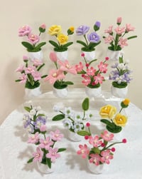 Image 1 of Pipe Cleaner Flower Pot Collection (Handmade)