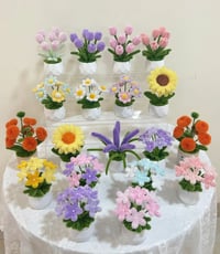 Image 2 of Pipe Cleaner Flower Pot Collection (Handmade)